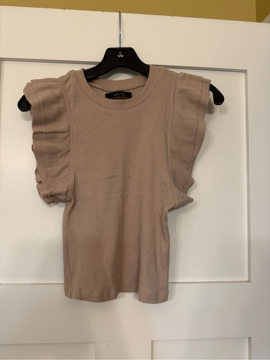 Deluc Tops - Deluc Ruffle Tank Top Size Medium